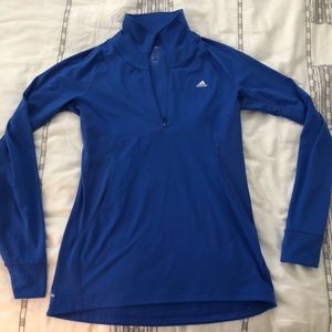 Blue adidas climalite long sleeve